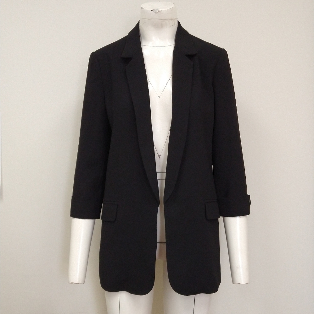 Alexander+David Open Front Oversized Blazer
